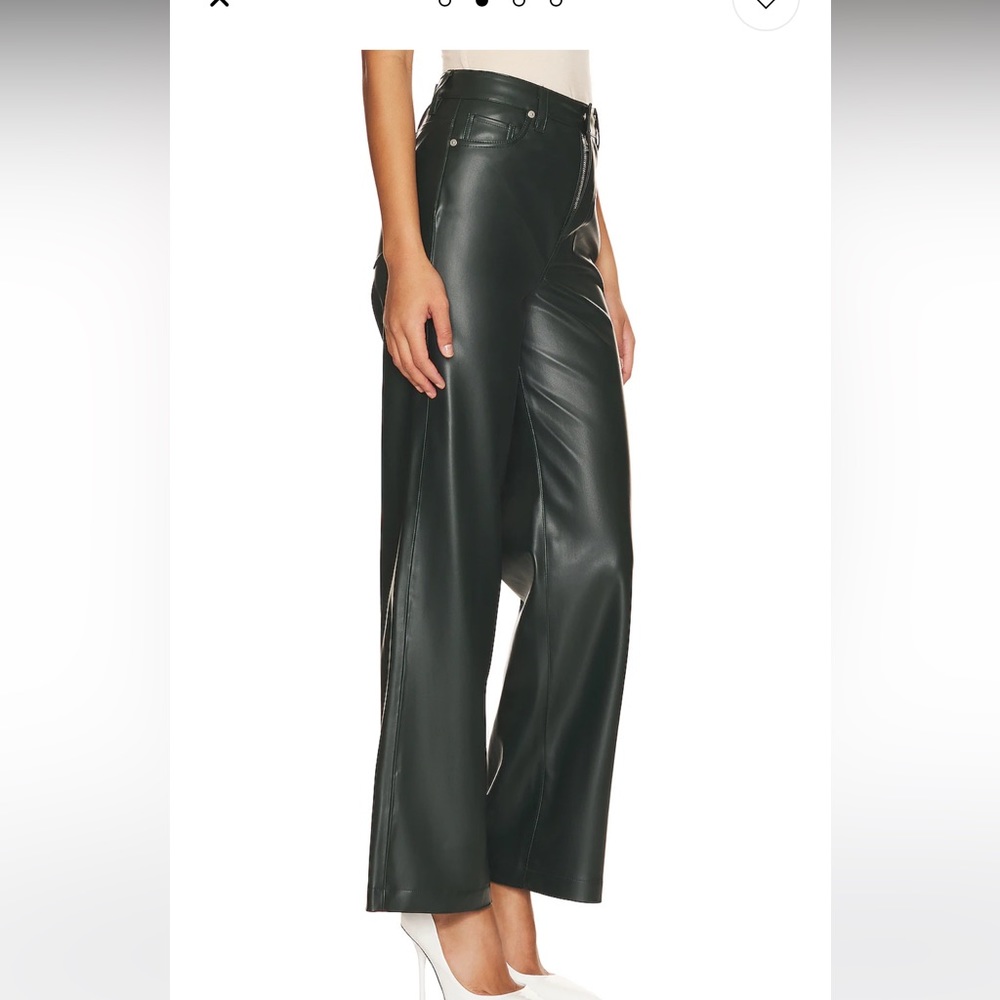 Blank nyc deep forest leather pants